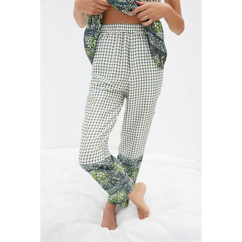 Anthropologie Tiny Garden Contrast Pajama Pants size L